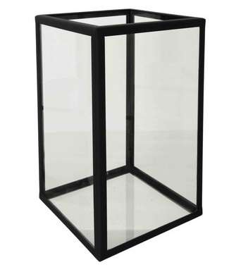 Showcase | Candleholder Serré Window Clear glass and Iron Frame Black 40x40.jpeg