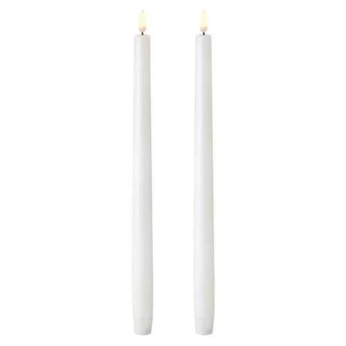 LED taper candle, Nordic white, Smooth, 2-pack 2,3x35 cm.jpg